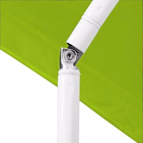 Ombrellone da giardino - Ombrellone pieghevole per casetta da giardino in poliestere verde lime Ø 180 cm con protezione UV