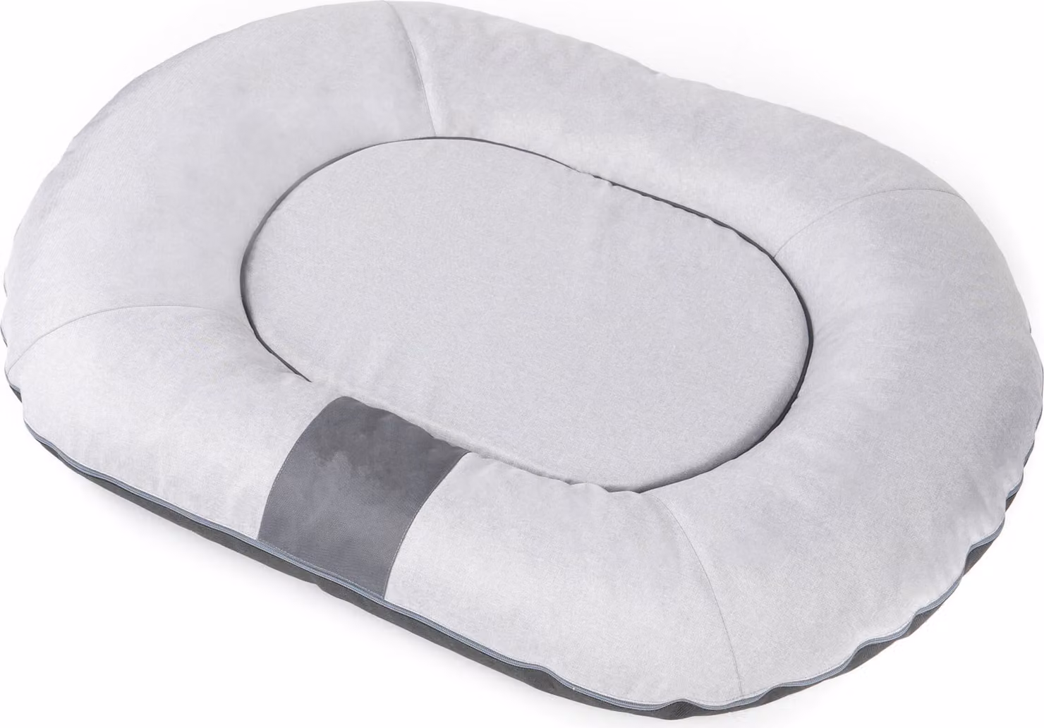 Cuccia per cani Pontoon "Comfort" - 120x100 cm - ovale, antigraffio e idrorepellente | Zona notte per cani Divano per cani Cuscino per cani | PillowPrim