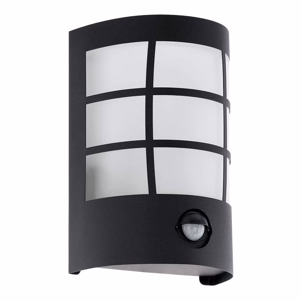 Applique da esterno con rilevatore di movimento Cerno Black Eglo LED 75314 11x14x15,5 cm