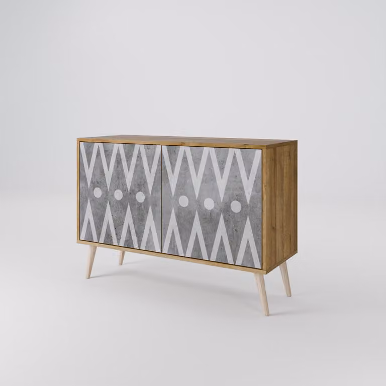Cassettiera Spacerebels a 2 ante - credenza cassettiera - credenza alta - mobile guardaroba - soggiorno camera da letto - 57,5×111×42 (HxLxP)
