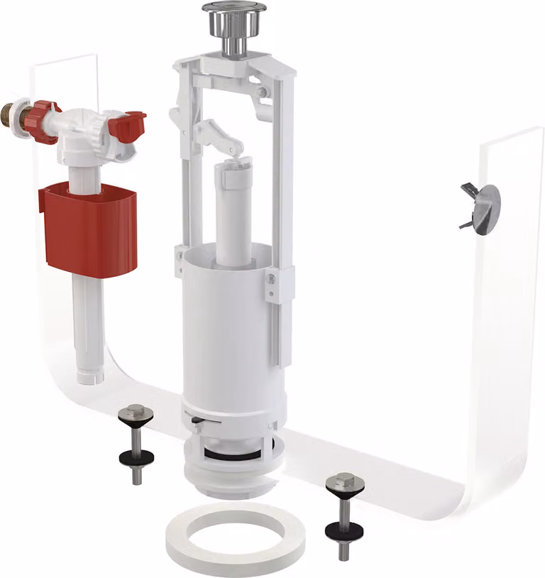 Alcadrain Spülgarnitur mit STOP-Taste SA2000K 1/2" CHROM