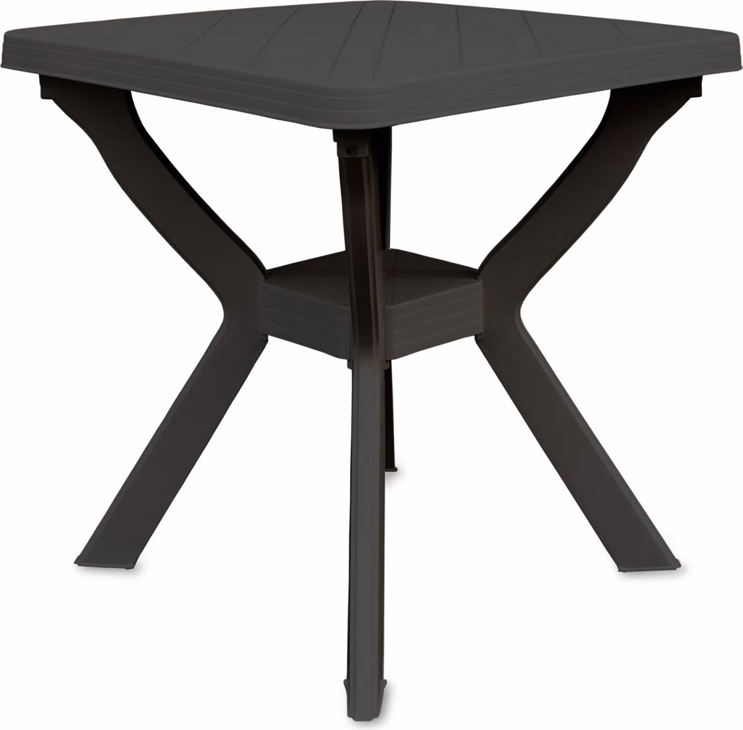 Tavolo da giardino in plastica - dimensioni approssimative: 70 x 70 x 72 cm - colore: antracite