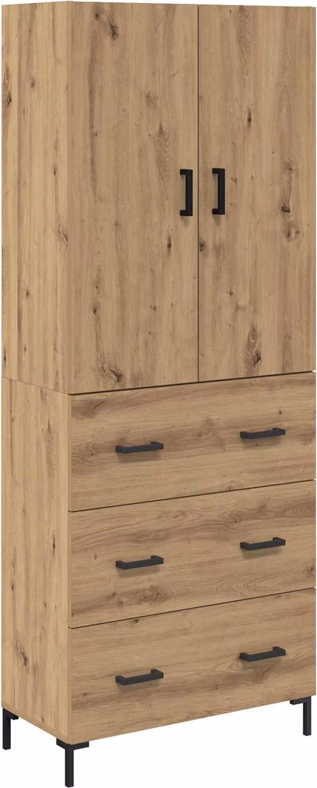Credenza con cassetto Rovere artigianale 69,5 x 34 x 180 cm