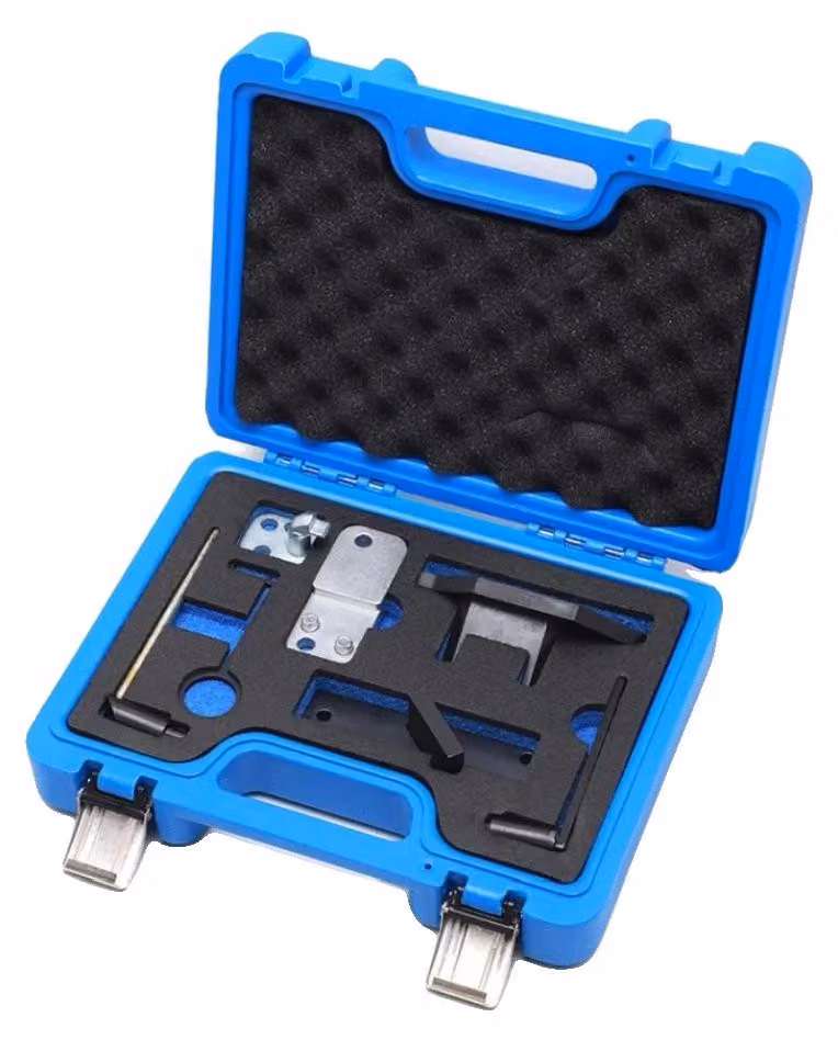 Set di attrezzi per la fasatura, acciaio di alta qualità, 250 mm x 150 mm x 50 mm, compatibile con Citroën e Peugeot, motori a benzina GDI a 3 cilindri, codice motore EB2