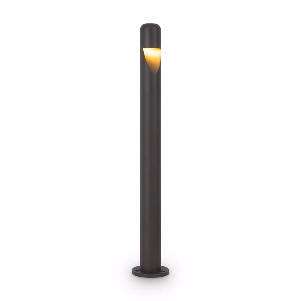 Lampada da terra moderna Maytoni per esterno in metallo grigio con luce LED 5W IP65 – 2