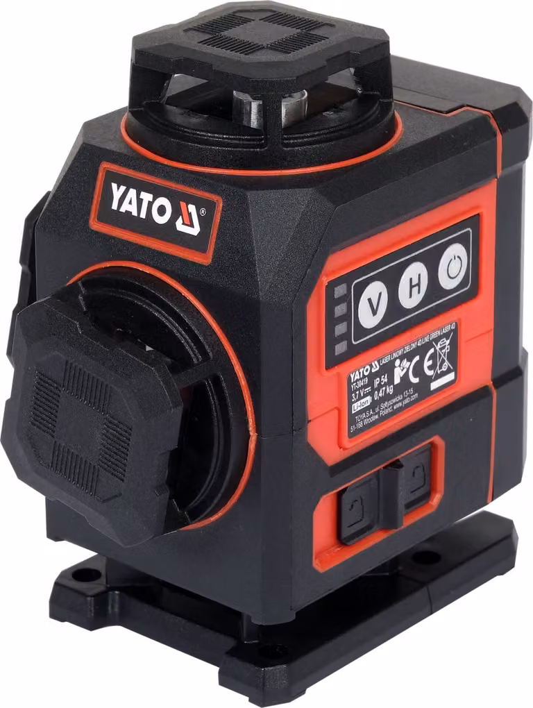 Laser a 16 linee 4D a croce 360° verde fino a 30 m, con supporto