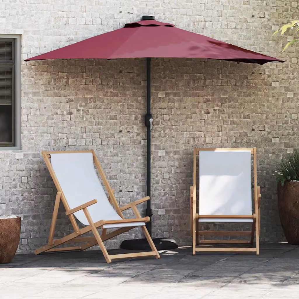 Ombrello da giardino vidaXL Rosso Bordeaux L: 294 cm, P: 150 cm, H: 223 cm