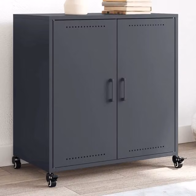 Credenza Buffet Design Mania in Acciaio Antracite L: 68 cm, P: 39 cm, H: 72 cm