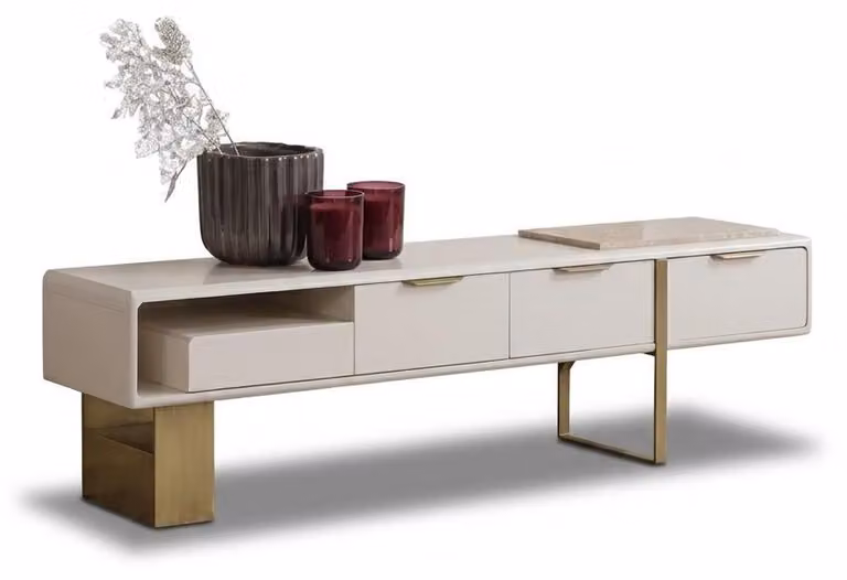 Elegante credenza con dettagli in marmo