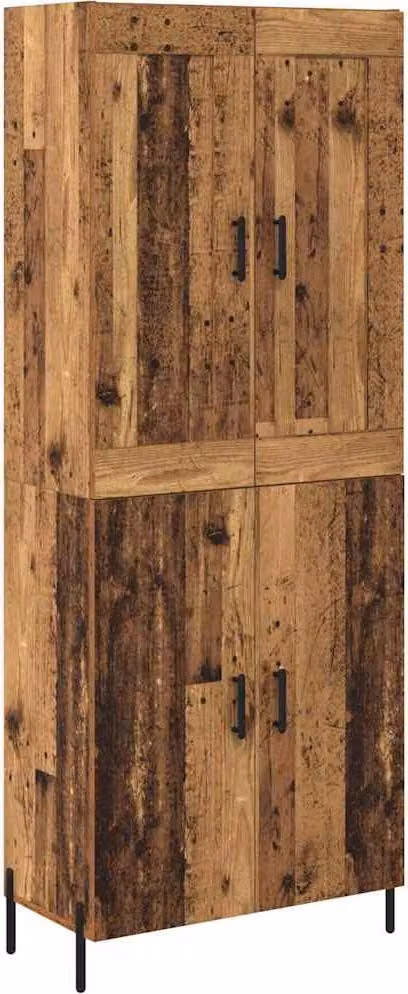 Credenza 2 pcs Legno vecchio Legno multistrato