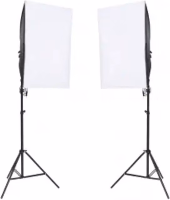 Kit per Studio Fotografico con Set Luci, Fondale e Riflettore 3094761
