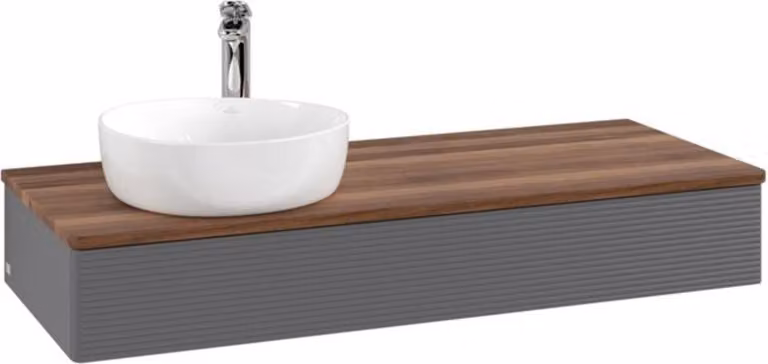 V&B Mobiletto con struttura frontale Antao 120x19x50cm, HL, WBP w wa, A m Lac