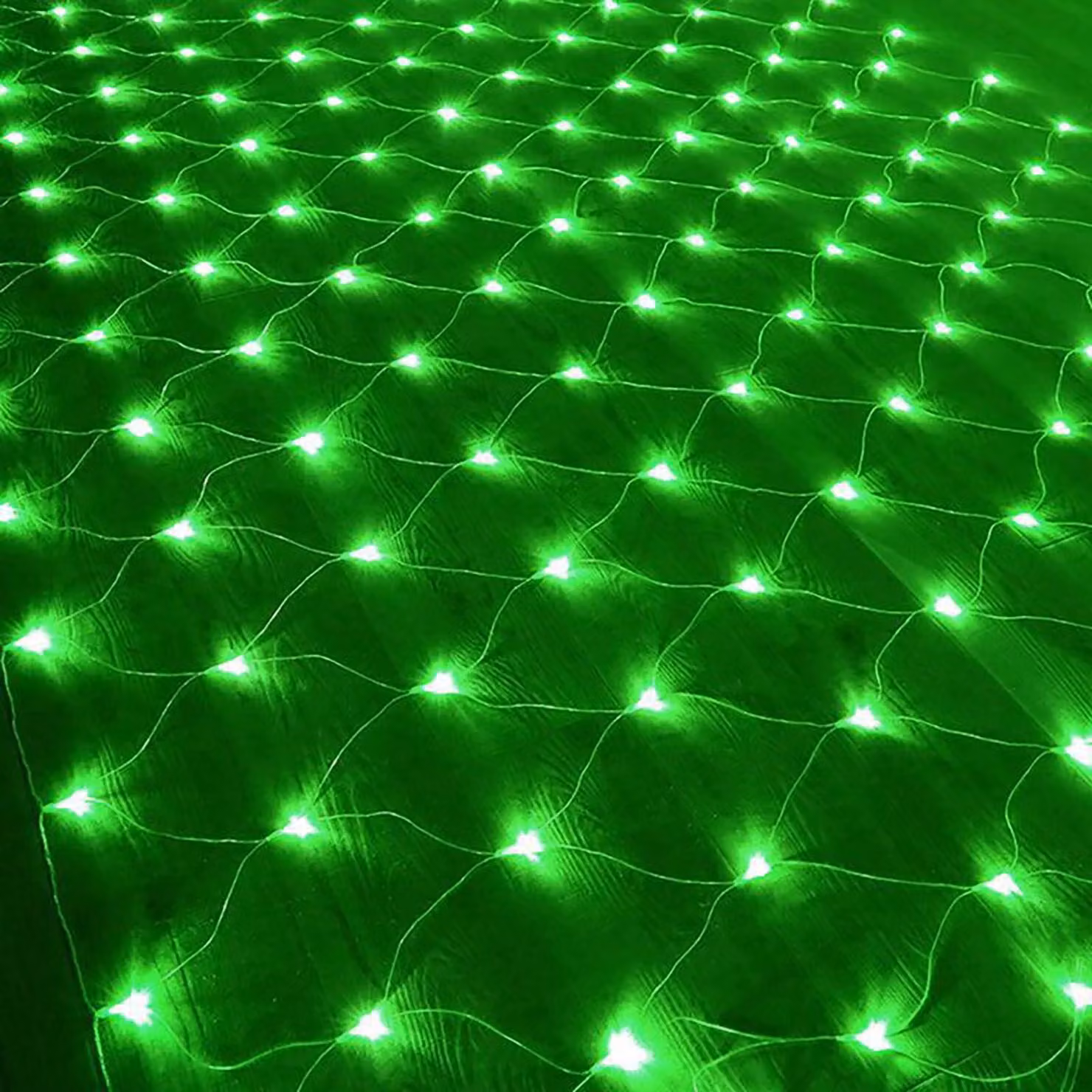 Catena luminosa a LED, 192 LED, 3x2 metri, verde, 8 modalità, alimentazione a batteria, grado di protezione IP44