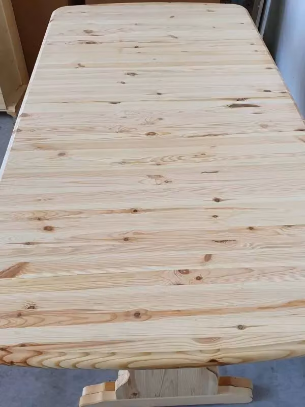 Tavolo fratino allungabile in legno di pino e abete grezzo Mobili 2G L/P/H: 180 x 85 x 80 cm – 3