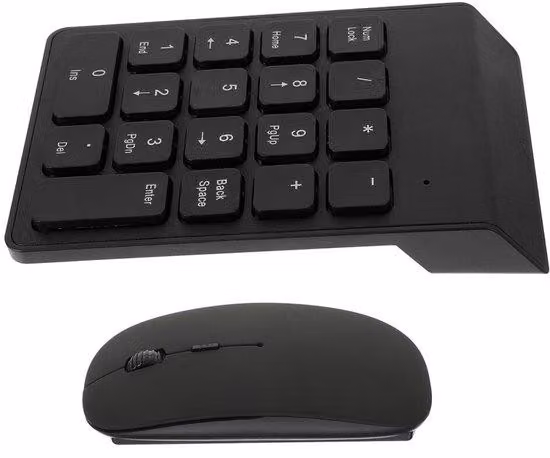 Tastiera numerica wireless per l'ufficio, compatta e di alta qualità