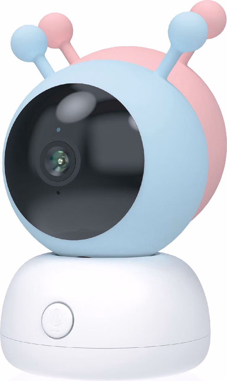baby monitor girevole iGET HOME Camera CS2 Baby Blue + Pink