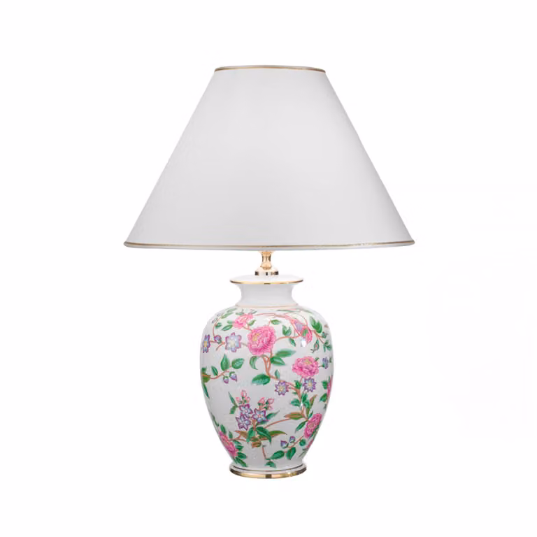 austrolux Lampada da tavolo Giardino Flora, Multicolore, Soggiorno / Sala da pranzo, Ceramica, Design, Lampada da tavolo