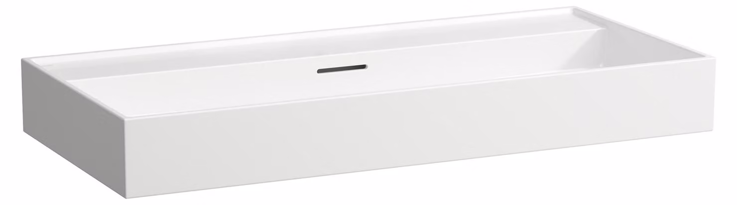 LAUFEN Kartell lavabo à poser, sans trou pour robinet, avec trop-plein, 1000x460mm, H8163374001091, H8163374001091