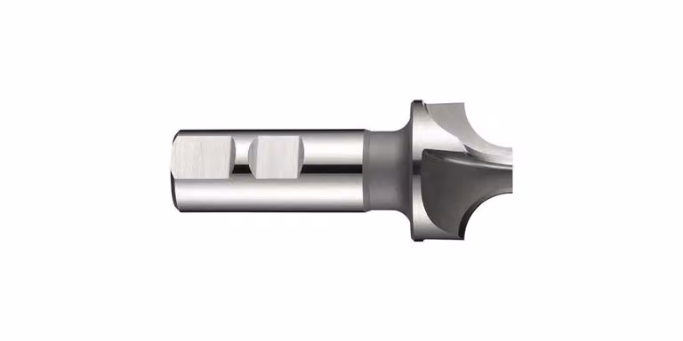 Fresa per profili a quarto di cerchio DORMER C700 R.3,5 mm D.12 mm HSS-E grezza a 4 taglienti