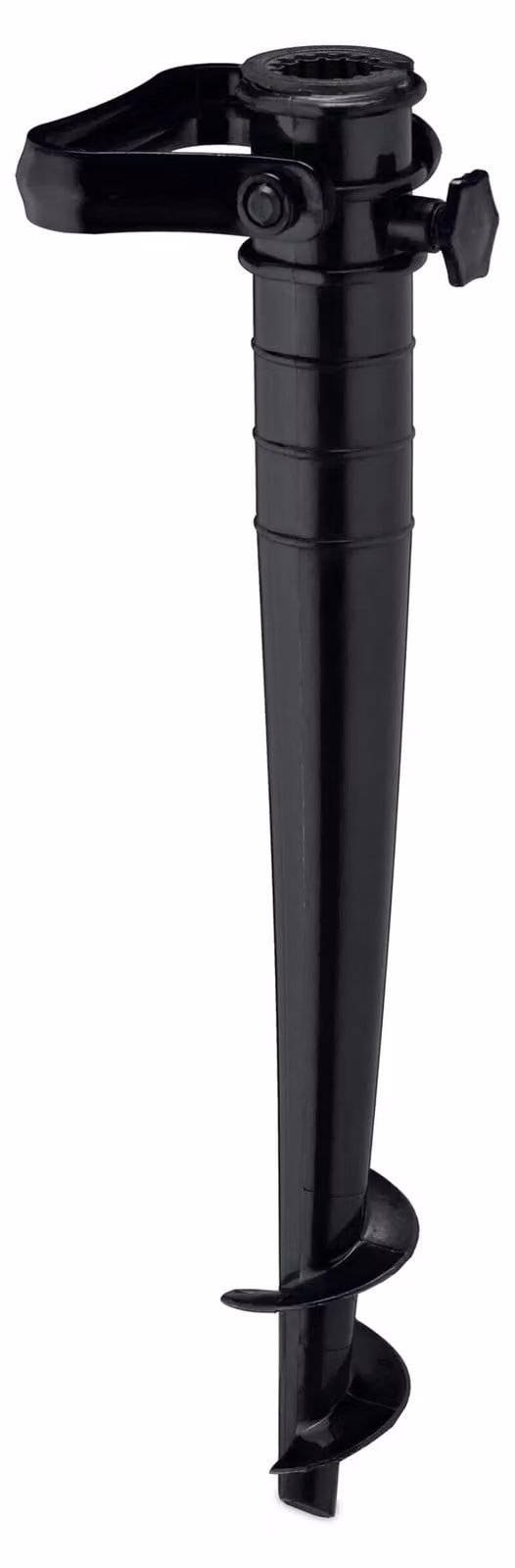 relaxdays tassello a terra per ombrellone nero, plastica