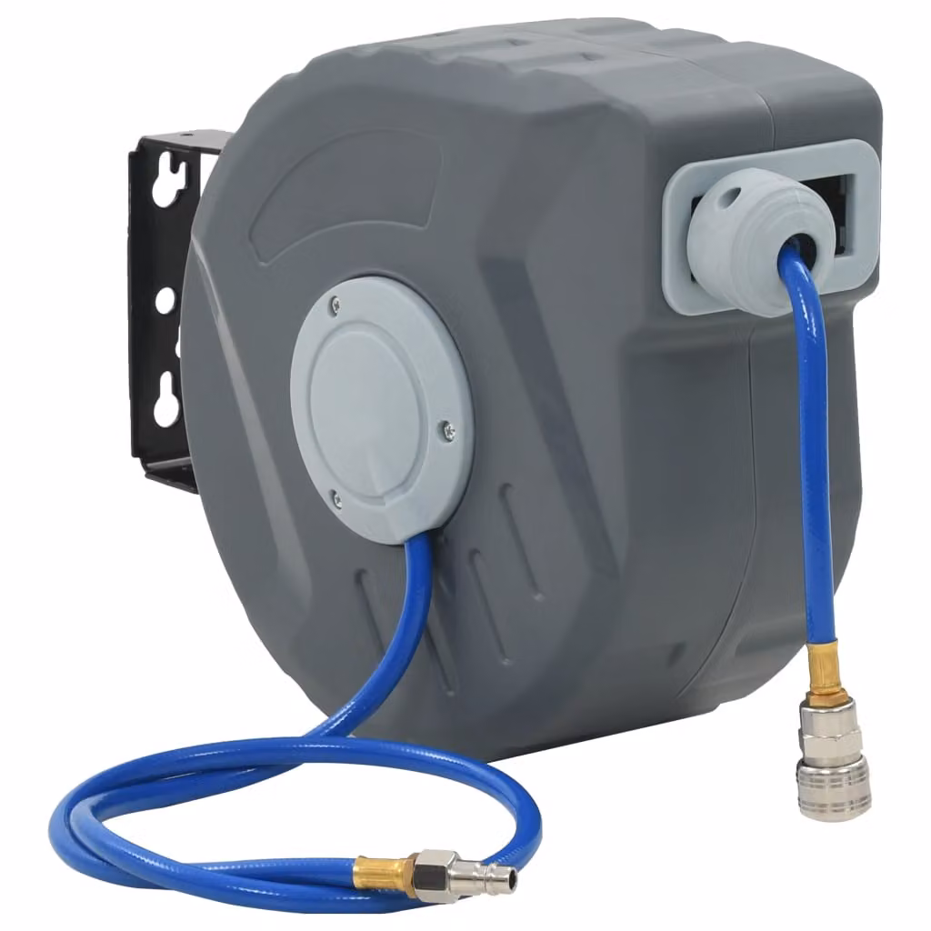 The Living Store Avvolgitore automatico per aria compressa 3/8" 12 m