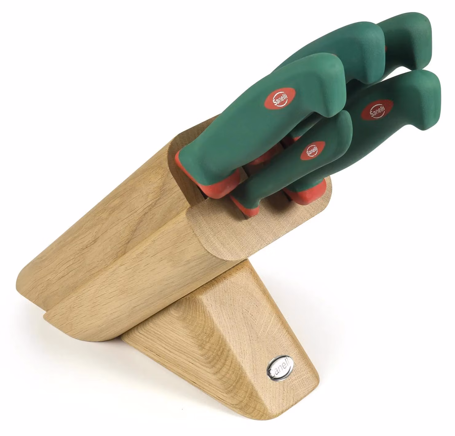 Ceppo obliquo in rovere 5 pezzi linea Premana Professional di Sanelli
