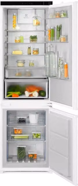 Electrolux ENA7CD18S Frigorifero Combinato da Incasso TwinTech Total No Frost, Capacità 248 L, Classe Energetica D, Bianco