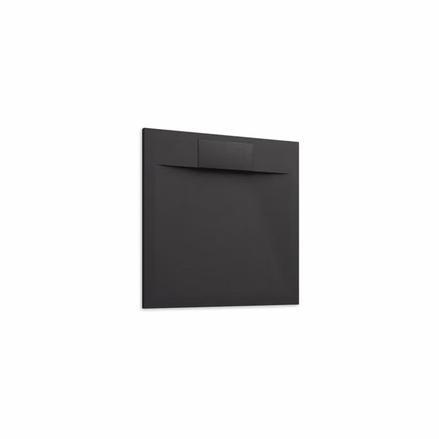 Piatto doccia quadrato Parama nero antiscivolo da incasso L: 80 cm x P: 80 cm