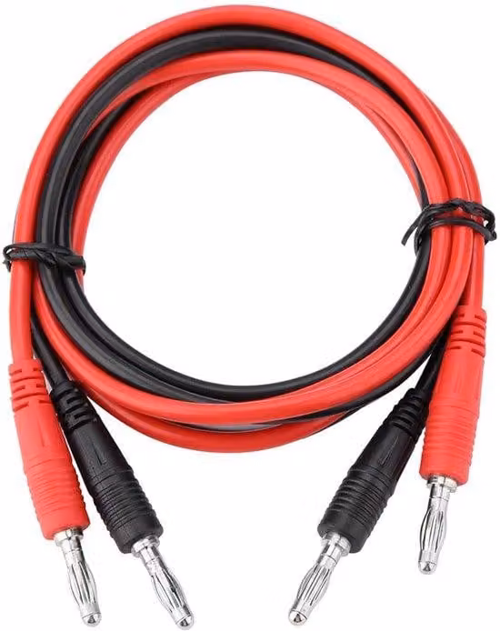 Cavi di prova per multimetro, realizzati con cavo da 4 mm, confezione da 2 pezzi