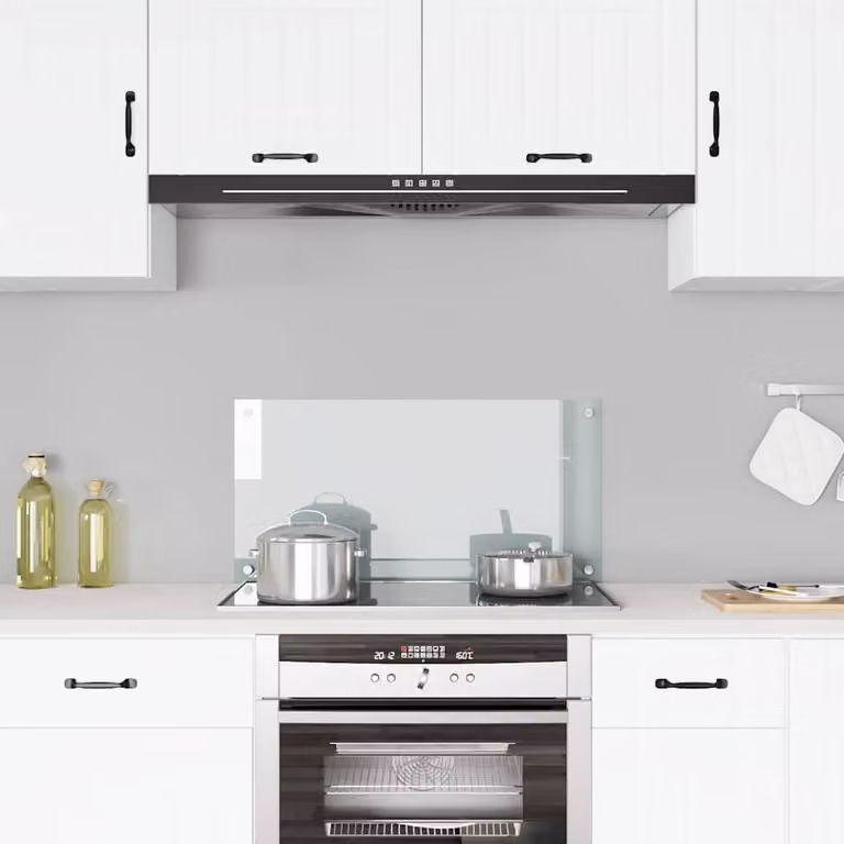 Paraschizzi per Cucina vidaXL in Vetro Temperato Trasparente L: 80 cm, H: 40 cm