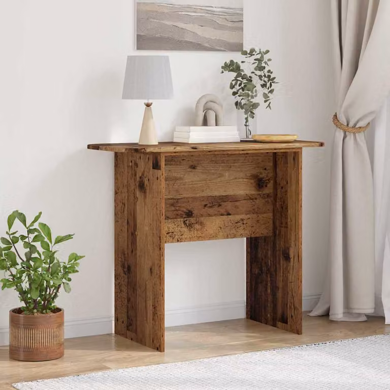 vidaXL Tavolo consolle moderno in legno marrone L: 93 cm, P: 40 cm, H: 75 cm