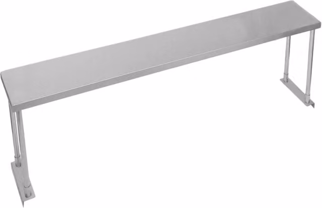 Ripiano con Mensole da Cucina Ristorante, Acciaio Inossidabile Resistente alla Corrosione per - Sigola - 180cm