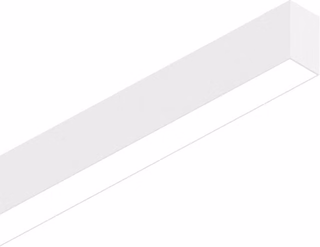 Sistema Lineare Fluo Wide Alluminio Bianco Led 27W 4000K Luce Naturale L.120,5