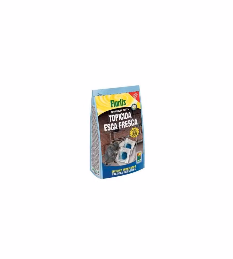 Flortis Topicida Esca Fresca 1500gr - Rodenticida Pronta all'Uso