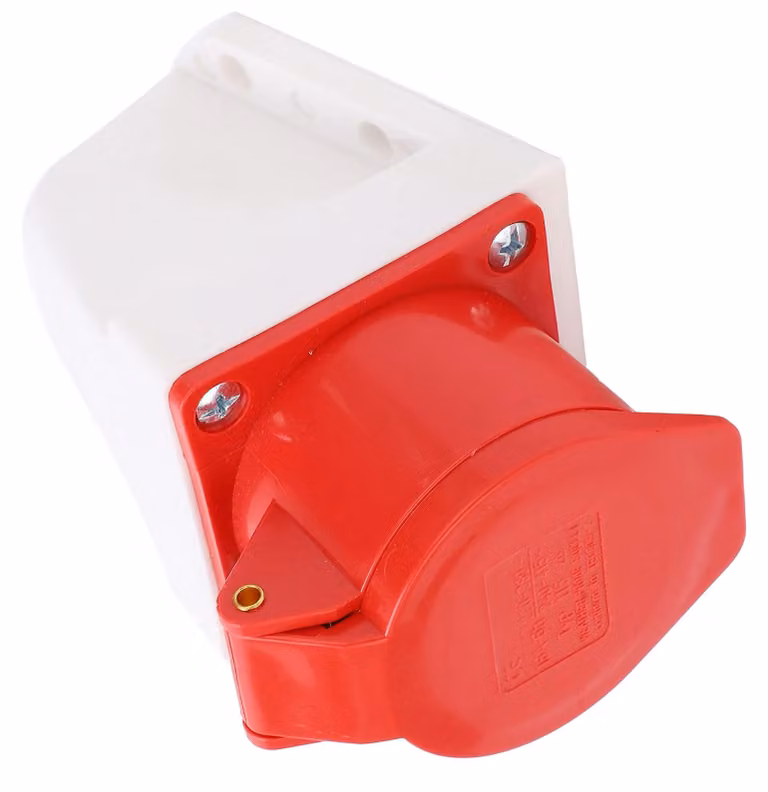 Presa industriale resistente agli agenti atmosferici, 220-380V/240-415V, 5 pin, 16A, grado di protezione IP44, resistente alla polvere, antideflagrante, da parete
