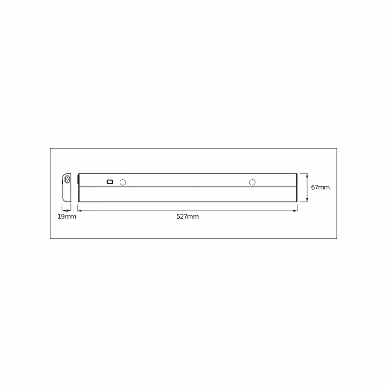 OSRAM Lampada LED per mobili con sensore LINEAR FLAT, 4.000 K argento FLAT, Cromo / Argento, Cucina, Alluminio, Lampade per mobili