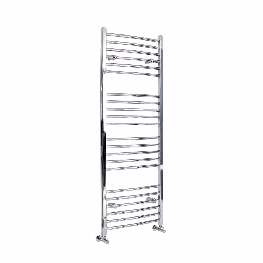Scaldasalviette di Design Cromato - Termoarredo Bagno Curvo - 486W - 1600 x 600mm - Kent