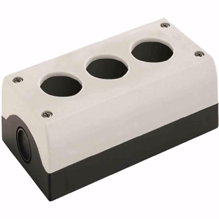 Eaton alloggiamento vuoto 3 punti di installazione, per montaggio a pavimento (L x P x A) 80 x 153 x 56 mm Grigio (RAL 7035) M22-I3 1 pz