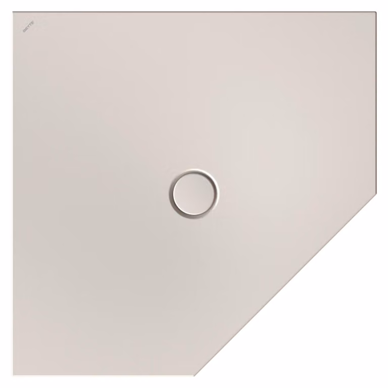 BetteFloor Caro receveurs de douche pentagonaux avec BetteGlasur Plus, 1000x1000mm, 7211-423PLUS, 7211-423PLUS