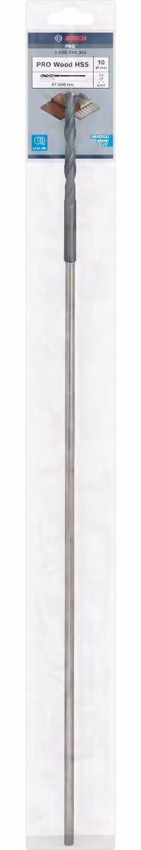 PRO Wood Trapano per installazione HSS, 10 x 87 x 600 mm