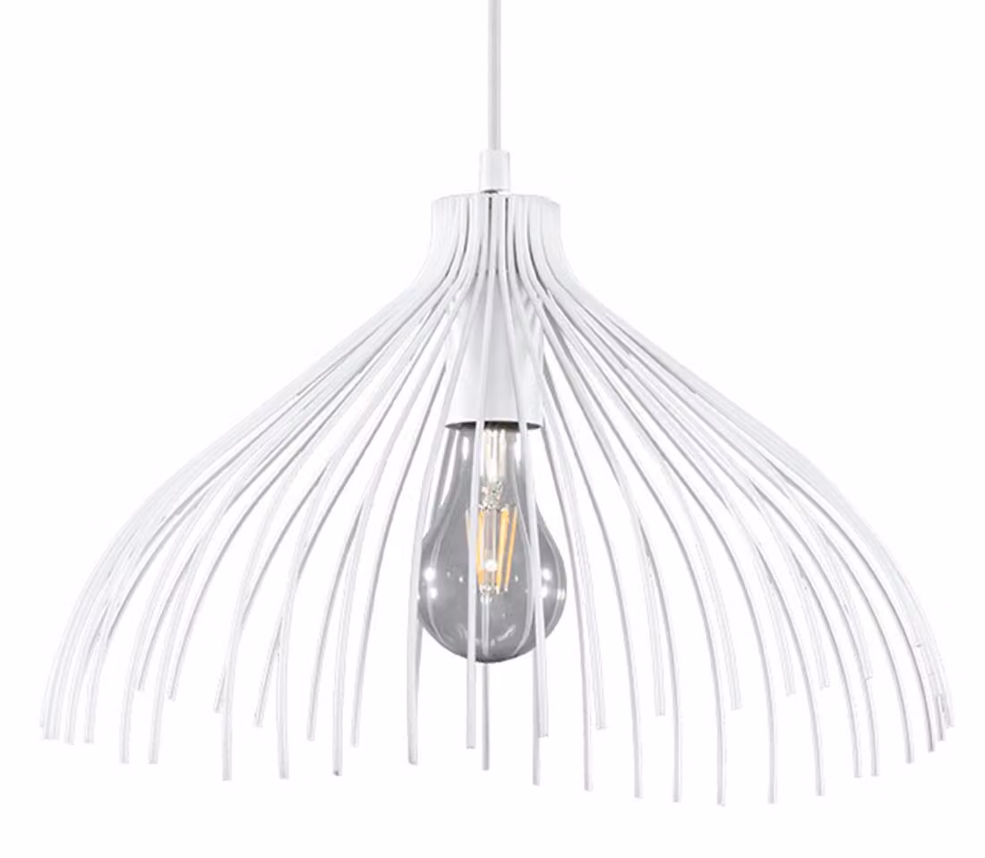 Lampada a sospensione UMB bianco 1xE27 15W acciaio 125x40x40cm Sollux Lighting