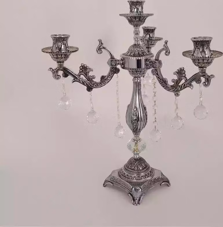 Tischlampe Nachttischlampe Leuchte LuxusTischlampe Wohnzimmer silber