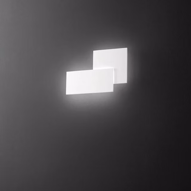 Applique Moderna Perenz Illumina Quantic in Alluminio e Acrilico Bianco con LED da 23W e Luce Calda 3000K – 1