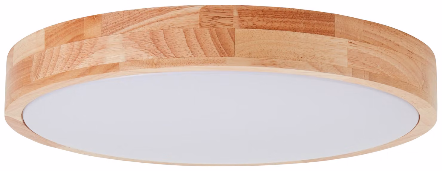 BRILLIANT Slimline LED, lampada da parete e soffitto 39cm legno/bianco legno/bianco G99524/75