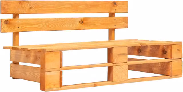 Divano da giardino centrale vidaXL in legno di pino color marrone stile rustico – 1