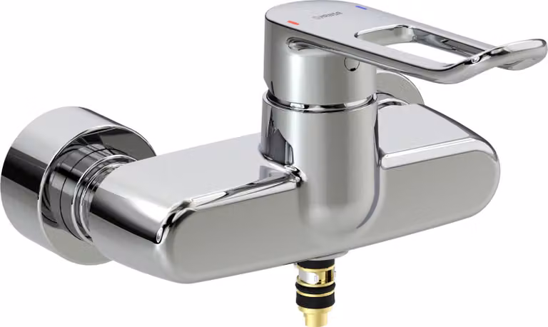 HANSA HANSACLINICA Digital + Mitigeur de lavabo, Bluetooth, saillie 231mm, levier à étrier, chrome, 01556269, 01556269