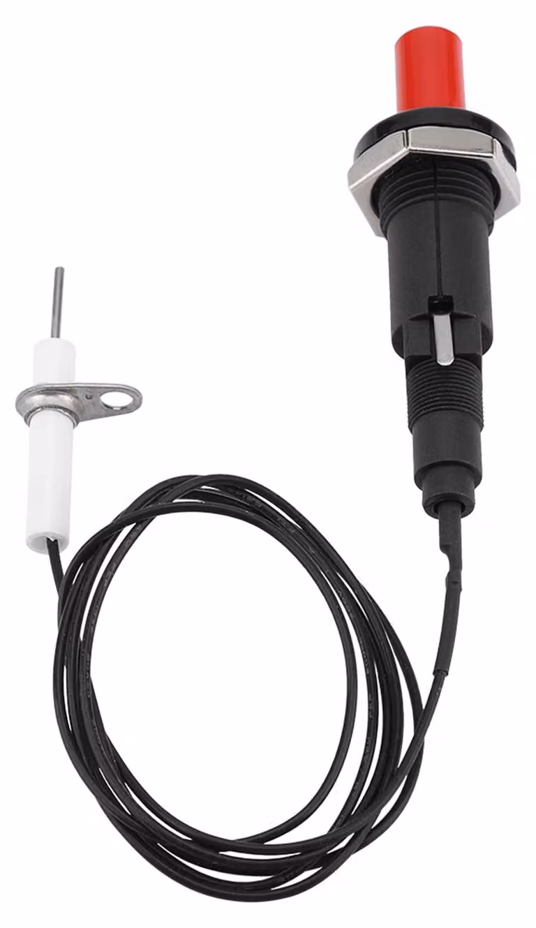 Accenditore piezoelettrico, 1 su 2 pezzi di un set di accenditori a scintilla piezoelettrica per barbecue e camini