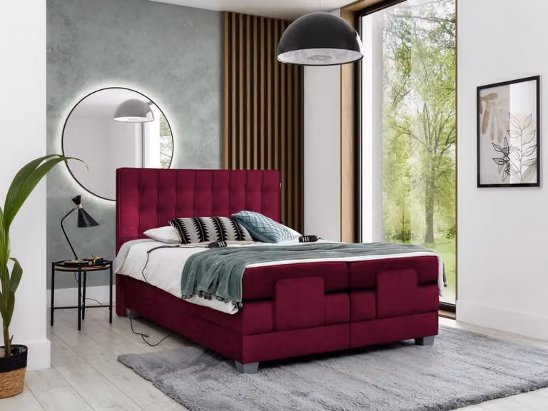 Doppelbett Einrichtung Luxus Bett Design Modern Holz Textil Möbel