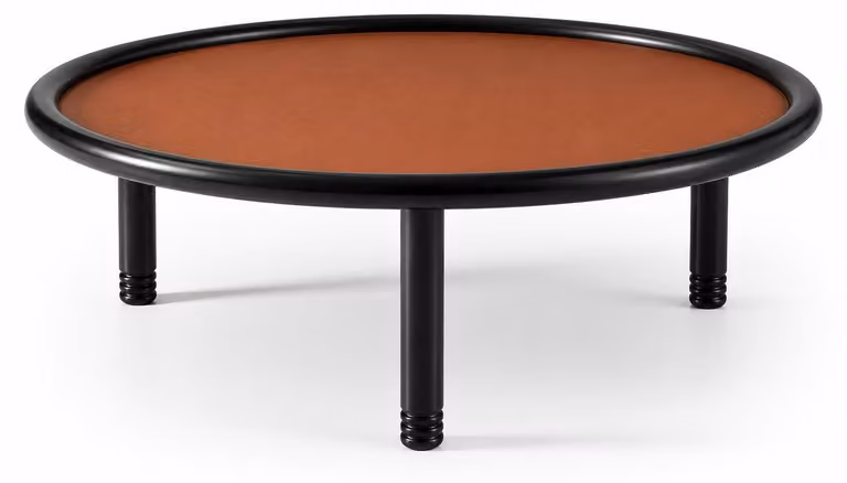 2 tavolini laterali, stile moderno, colore nero, nuovi, comodi e pratici, forma rotonda