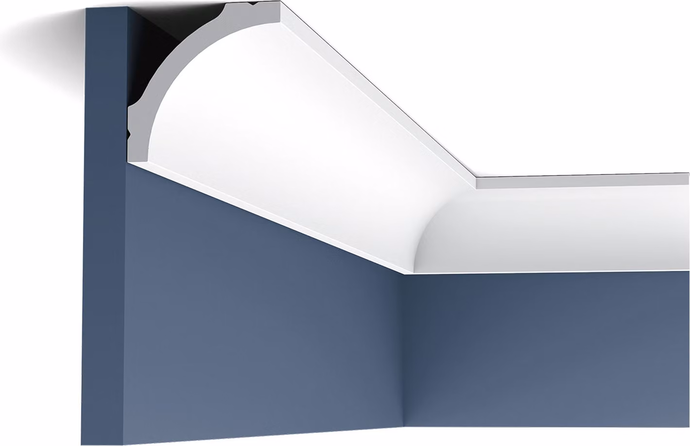 Orac Decor Cb522 Basixx Profilo decorativo Modanatura angolare Profilo in stucco Modanatura decorativa Modanatura per pareti Modanatura per soffitti | 2 metri